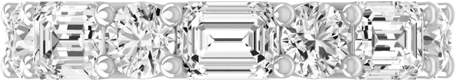 2 Carat Lab Grown Diamond Ring | 10K, 14K in White, Yellow Gold or Sterling Silver Anniversary Wedding Band Ring | D-F Color and VS1 clarity