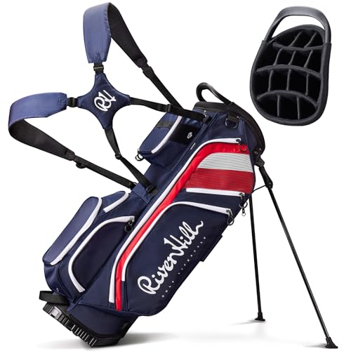 14 Way Golf Stand Bag, Lightweight Golf Bags w/Full-Length Dividers,