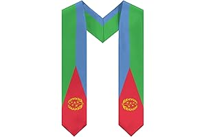 Eritrean Flag Graduation Stole Scarf with Signature Colors