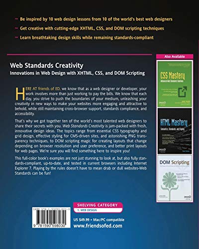 Web Standards Creativity: Innovations in Web Design with XHTML, CSS, and DOM Scripting