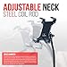 Tackform Gooseneck Tablet Mount for Car and Truck Industrial 28 Inch Steel Coil Gooseneck Seat Rail Device Holder for Taxi, Van, Vehicle. Compatible with iPad, Galaxy, Surface Pro