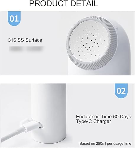 Miniatura 4 de KLUFO Bidé portátil, mini bidé de viaje de mano con 2 presiones de agua, bidé de mano recargable para inodoro, rociador de bidé personal impermeable