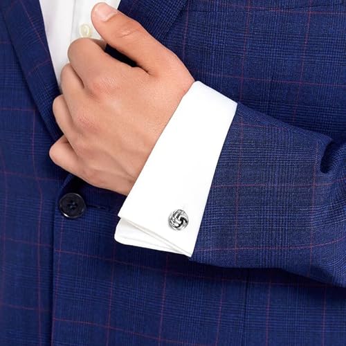 6 pares de mancuerneros Aroncent para hombre miniatura 4