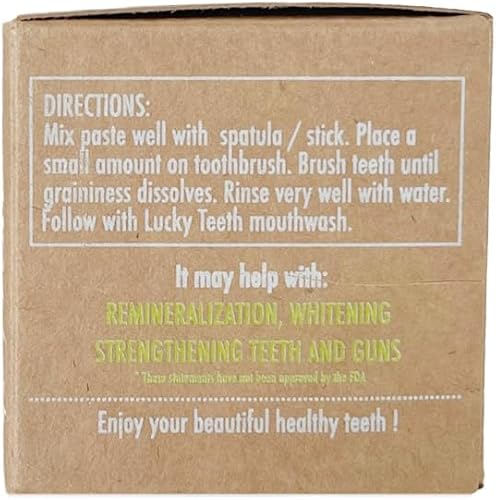 Miniatura 7 de Pasta dental orgánica Lucky Tooth-All Natural, reineraliza y fortalece los dientes y las encías. (2 oz)