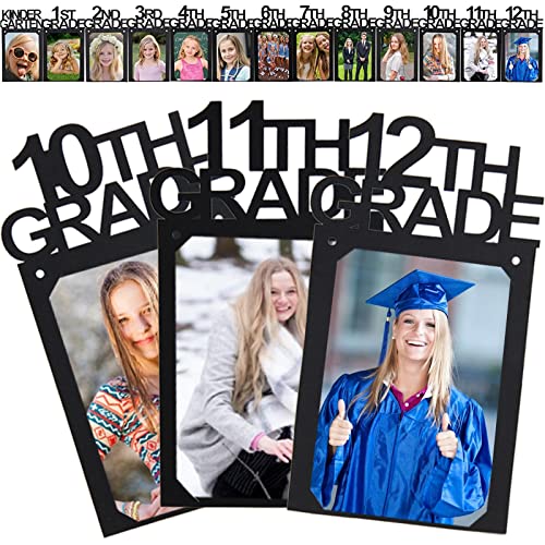 Image of 8x10 Graduation Photo Banner for Graduation Decorations 2026 2027 Grad Party Decorations, K-12 Picture Banner Senior 2026 Decor for High School College Party Supplies SG063BK-2XL