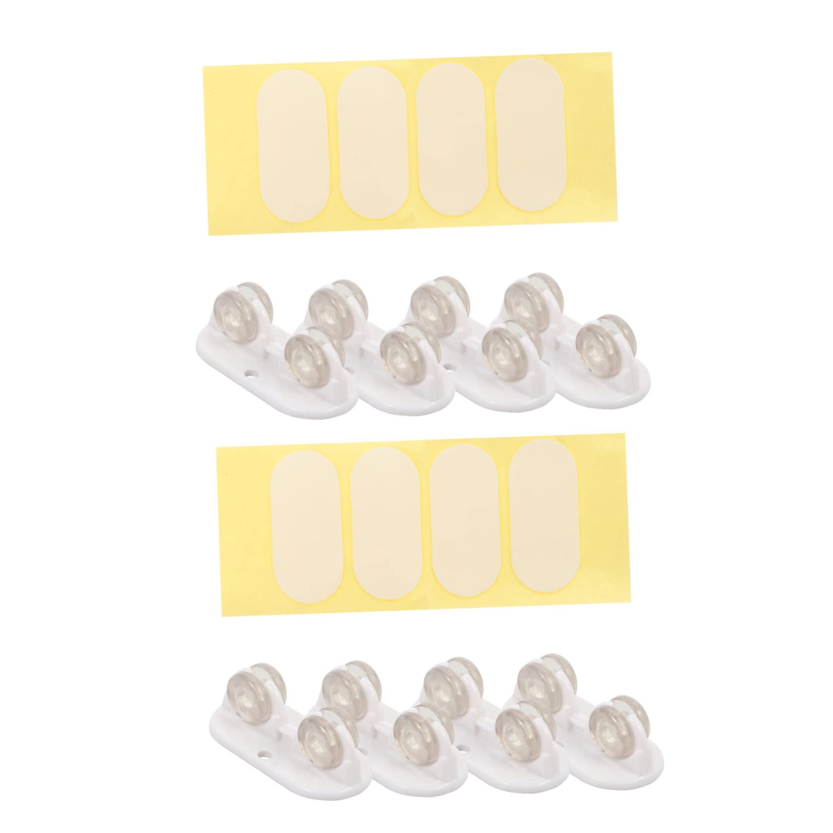 Poleas de almacenamiento con rotación de 360 grados y placa autoadhesiva para organizar armarios