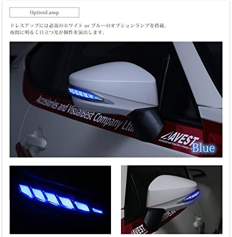 ZN6 BRZ ZC6 LED 流れるドアミラーウインカー インナーシルバー オプションランプブルー D4S クリスタルブラッ 【アバ】