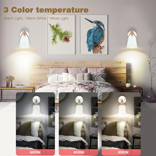Lámpara de pared LED recargable con mando a distancia y brillo regulable en color negro 3