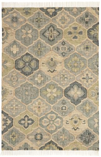 Dash and Albert Pali Jute Rug 2x3' Evergreen Geometric