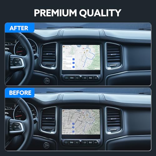 Image of Matte Finish Screen Upgraded 8.4 inch UConnect 4C UAQ Screen Replacement LCD+Digitizer Compatible with Dodge Ram Jeep Chrysler 2017 2018 2019 2020 2021 2022 Replace#LA084X01 SL(02)(1)