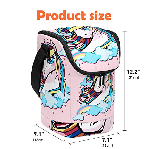 Bolsa de almuerzo de unicornio hermética para conservar la comida fresca en la escuela 5