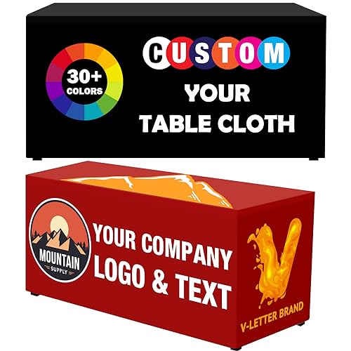 Custom Table Cloth with Business Logo Custom Tablecloth Custom Table Runner with Business Logo Promotional Items Your Logo Table Banner Sign Personalized Table Cloth
