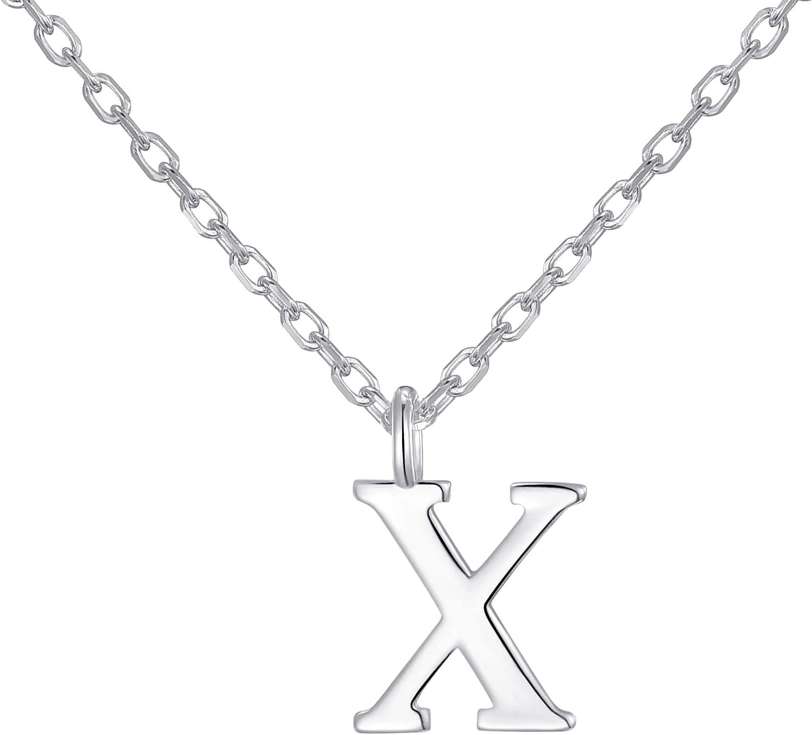 Philip JonesSterling Silver Initial X Necklace