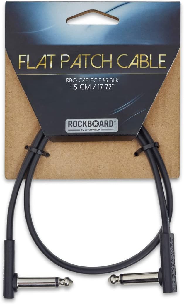 RockBoard Flat Patch Cable Black 45 cm (17.72")