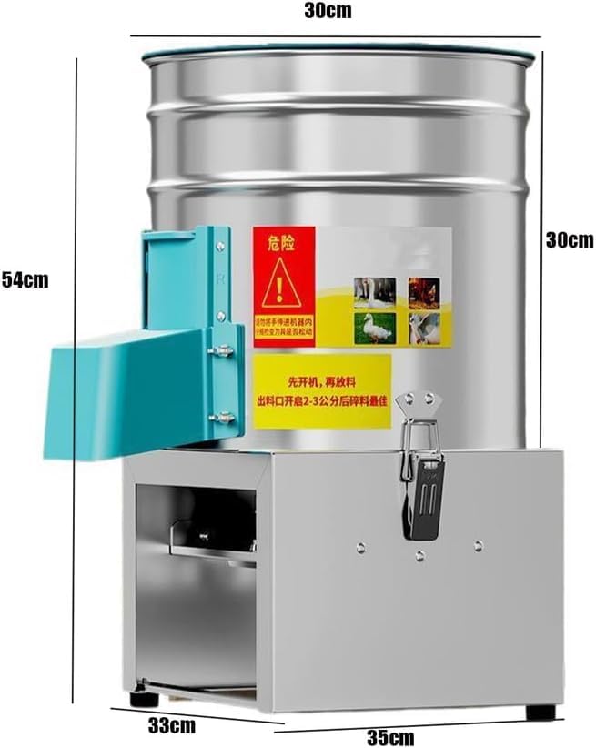 Futtermischer, 1800 W, Zuchtpresse mit vergrößertem Auslassanschluss, einstellbare Grobheit, 1300 kg/h Leistung für Hühner, Enten, Fisch, Rinder, Schafe, Pferde