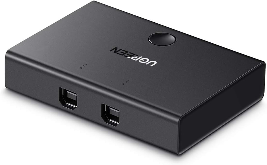 USB 3.0 Switch 2 Computer Teilen 4 Geräte - KVM Switch Für Tastatur Maus