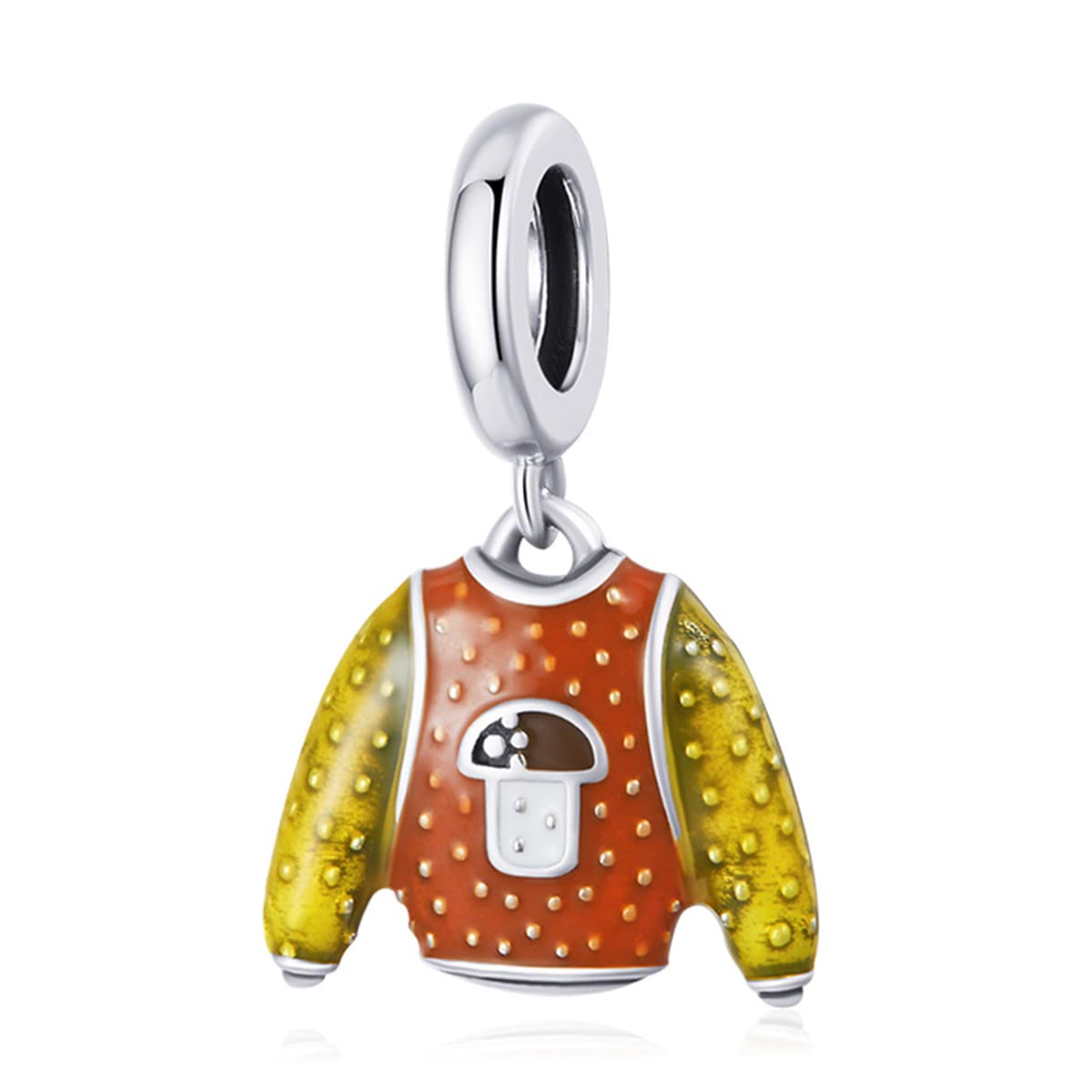 Świąteczny zimowy sweter zawieszka Charm DIY ozdoby świąteczne na boże narodzenie urok ozdoby biżuteria bransoletka tworzenie ubrań