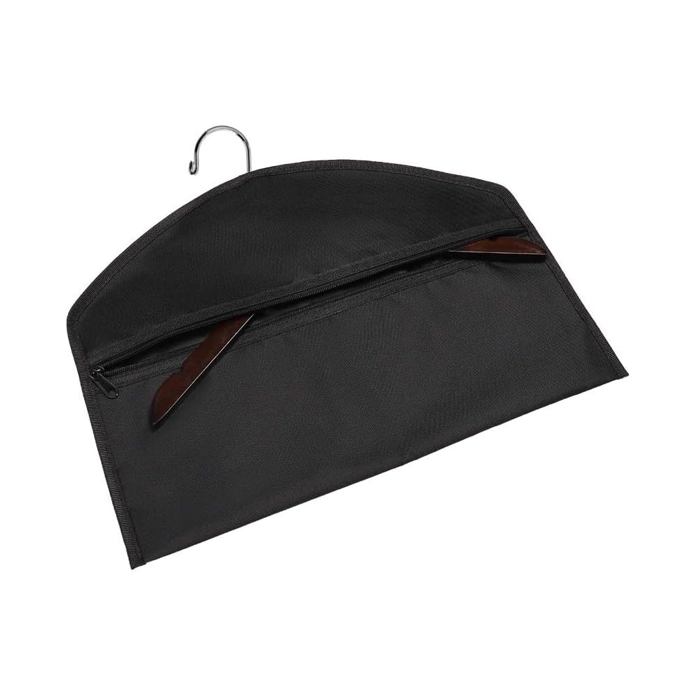 Stash-it Kleiderbügel-Umleitungssafe mit versteckter Tasche, passt unter hängende Kleidung, mit Tasche zum Verstecken von Wertsachen für Zuhause oder Reisen (1, Schwarz)