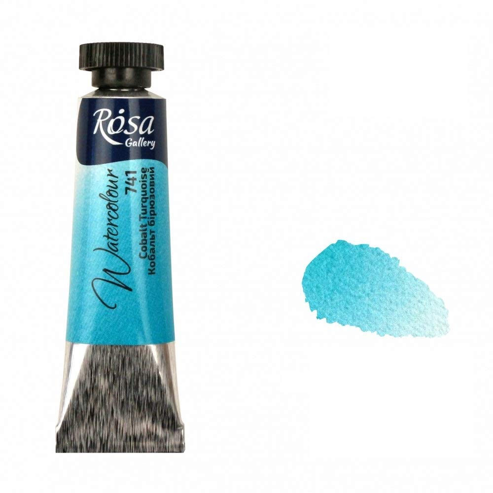 Rosa Gallery Cobalt Turquoise Professional Watercolour Paint, 10Ml Tubes, Gallery, Artist Quality (Cobalt Turquoise)