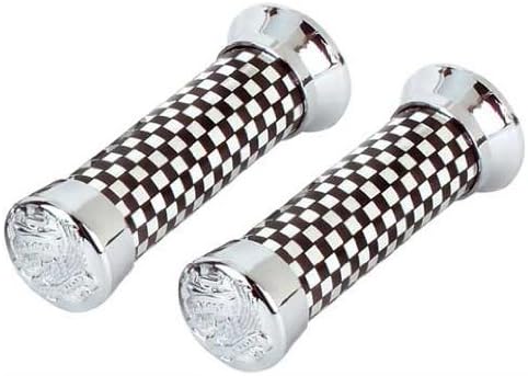Lowrider Grips 279 Black/Chrome Eagle. Bike Grips, Bicycle Grips, Grips, Beach Cruiser Grips, Mountain Bike Grips
