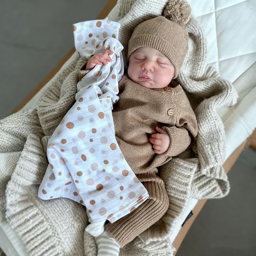 Zero Pam Bebe Reborn Silicona Cuerpo Completo-50CM Bebe Reborn De Vinilo Niño, Piel en 3D Bebes Reborn, Reborn Silicona Cuerpo Completo, Muñecas Realistas, Bebés Reborñ Reales con Accesorios