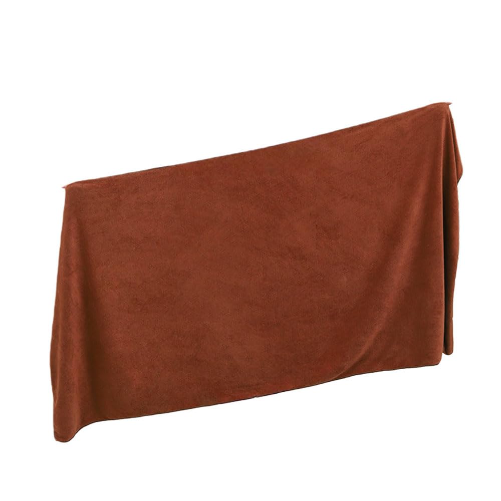 Morbuy Serviette Table de Massage, Super Doux Drap Table de Massage Sans Trou Réutilisable Lavable Serviette, Housse de Table Cil pour Spa Beauté et Salon du Visage (Marron,120x200cm)