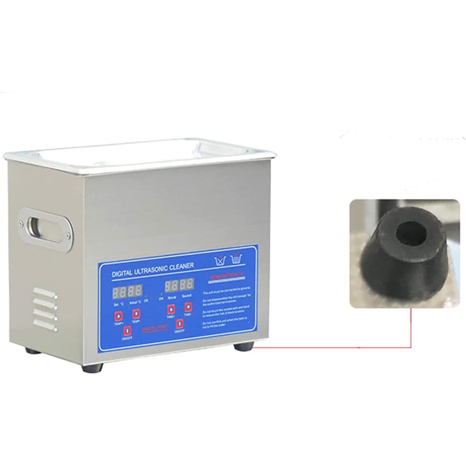 Limpiador Profesional de 10 litros con Calentador y Temporizador, máquina de Limpieza eléctrica Comercial para Limpiar Gafas, Relojes, Piezas de dentaduras postizas,
