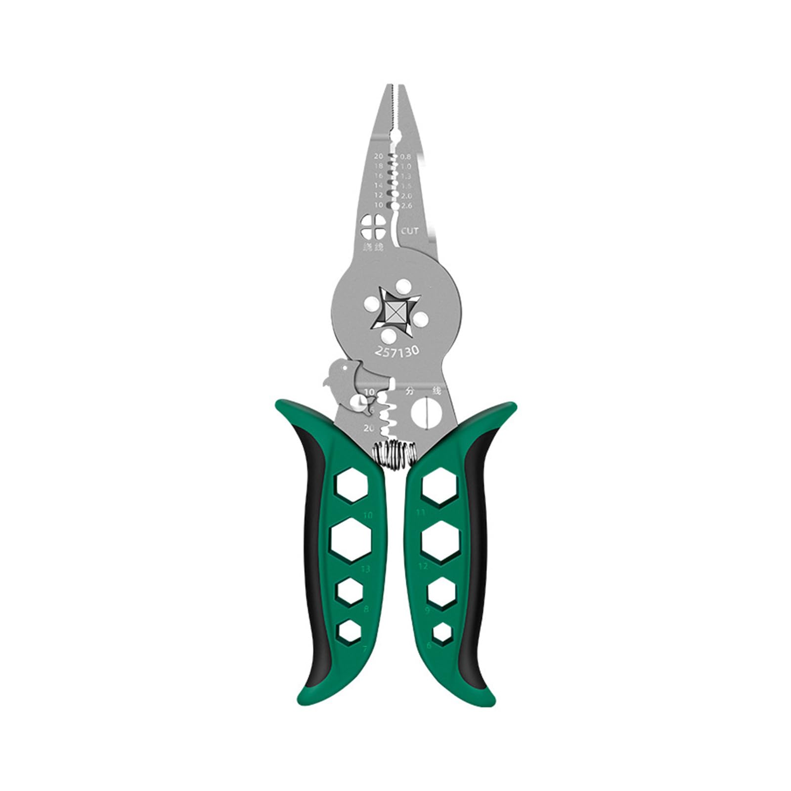 Tsophreniq Electrical Crimping Plier Cable Cutter Stripper Crimper With Wire Stripping, Cutting, Crimping Electrician Pliers Wire Pliers