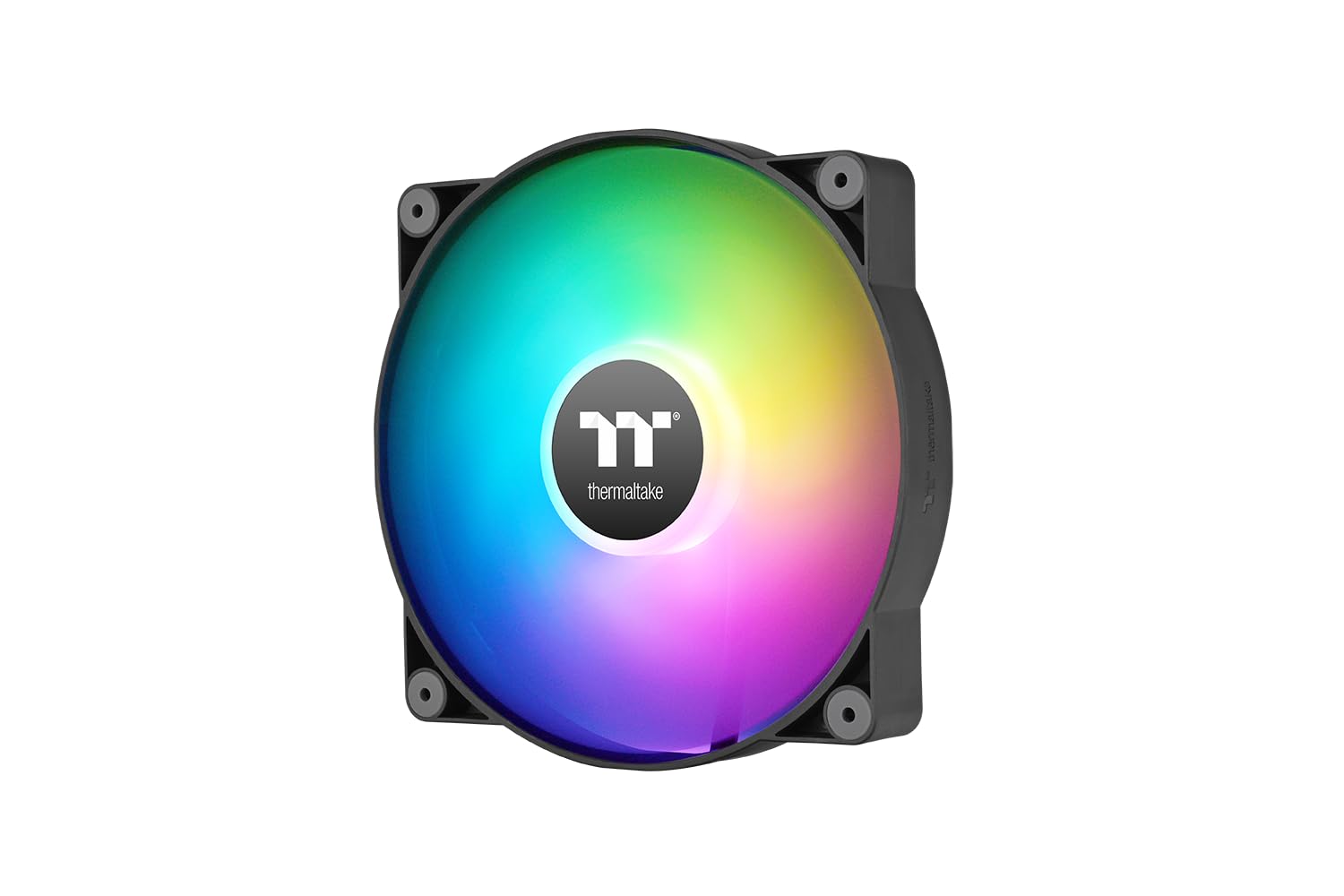 Thermaltake CT200 ARGB PC Cooling Fan | Ventilador PWM ARGB de 200 mm | 1 Unidad | 9 LED con Sincronización por Placa Base | Diseño de Cable Modular | Negro