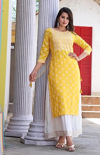 Image of Chandanicollection Women Stylish Print Rayon Kurta & Skirt Set