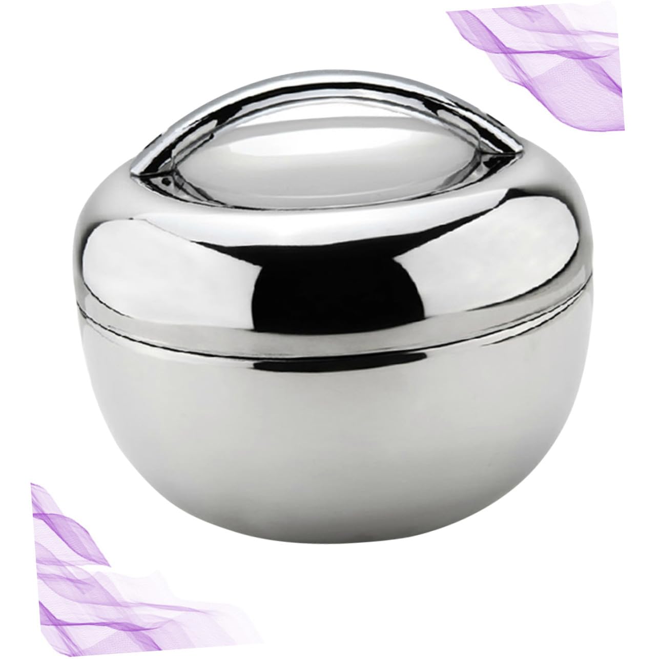 Fiambrera Térmica de Acero Inoxidable con Compartimentos Forma de Manzana Caja Almuerzo Hermética para Comida Caliente para Trabajo y Escuela
