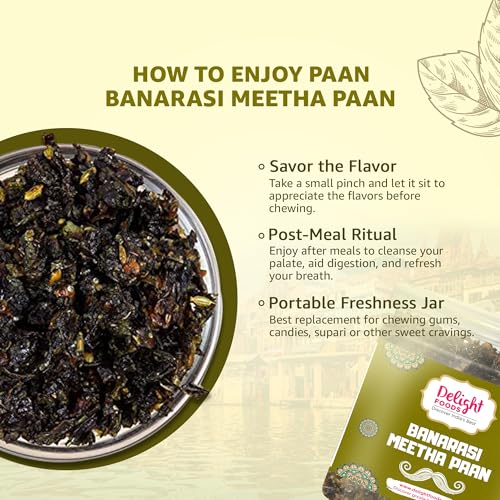 Image of Delight Foods Banarasi Meetha Paan Mukhwas 300g | Sweet Paan Mouth Freshener & Digestive | No Supari | Refreshing After-Meal Snack