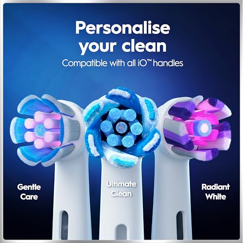 Oral-B iO9 Electric Toothbrushes For Adults, App Connected Handle, 1 Toothbrush Head, Charging Travel Case and Magnetic Pouch, 7 Modes, 2 Pin Plug, Special Edition