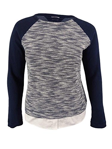 Tommy HilfigerレディースMarledカジュアルプルオーバーセーター US サイズ: XL カラー: ブルー