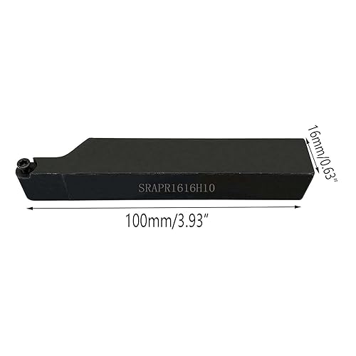 Miniatura 11 de GBJ SRDPN2020K10 (0.787 in x 4.921 in) + RPMT10T3 Soporte de torno de torneado de 45° para torneado y perfilado para insertos redondos de carburo