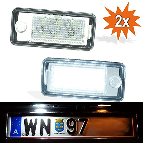 Do!LED PAX 3528 SMD LED matrícula para Audi A3 8P A4 B6 B7 A5 (solo Cabrio) A6 S6 C6 4 F Q7