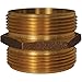 Dixon Valve DMH1515, Cast Brass Double Male Hex Nipple (Pack of 11 pcs)