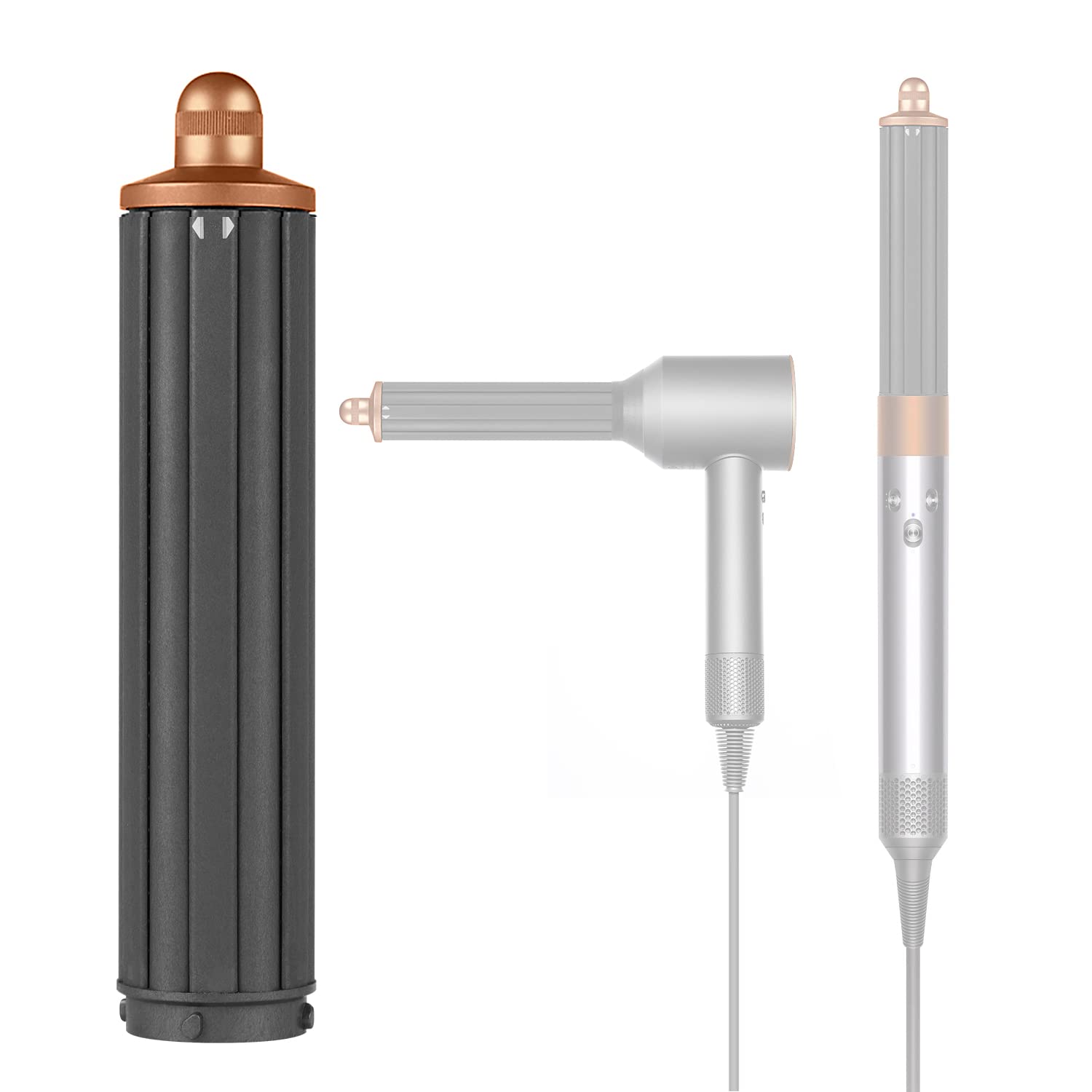 1 Pair 1.6 inch/40mm Hair Curling Barrels for Airwrap, Attachment for Dyson Airwrap Styler HS01 HS05, Hair Curl Barrels Attachment Parts