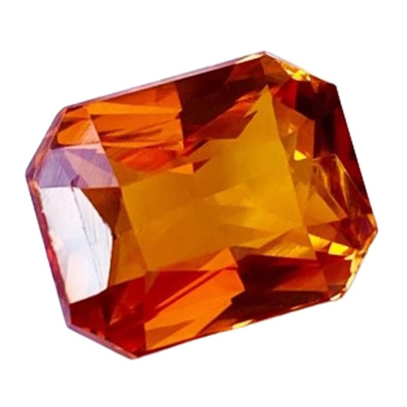 Saphir orange naturel coussin pour façonner votre propre bague ou collier sur mesure