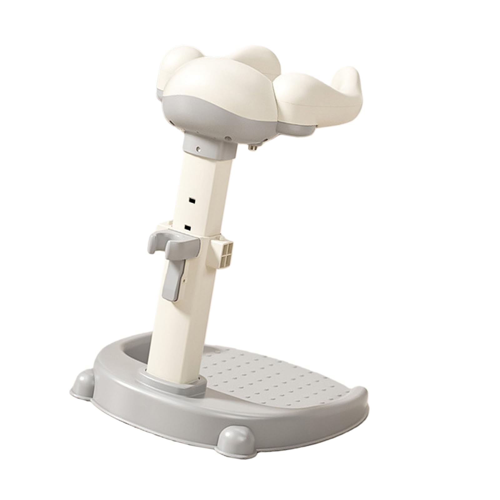 Jtqyfi Gray Infant Bath Stand Secure Standing Shower Rack Easy Cleaning Lightweight Structure For Toddler Bath Time Abs Baby