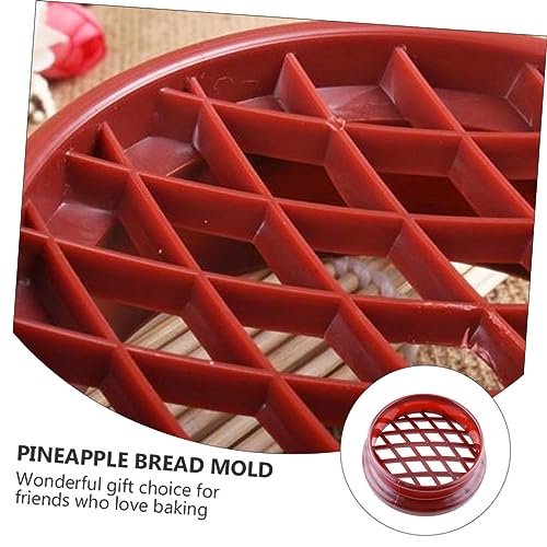 Molde para pan de piña 4 piezas de silicona antiadherente miniatura 2