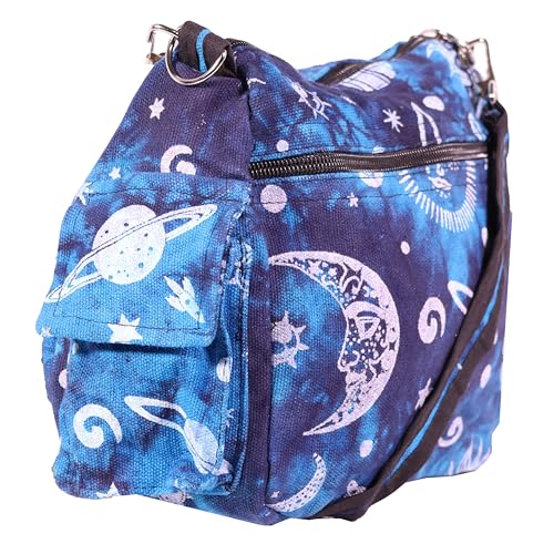 Sun Moon Planets and Stars Hippie Crossbody Shoulder Bag2