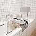 Eagle Health Supplies Tub-Mount Sliding Shower Chair Tub Transfer Bench with Swivel Seat, FSA/HSA Eligible, Height Adjustable Shower Seat, Space-Saving Shower Bench for Elderly and Disabled, 77762