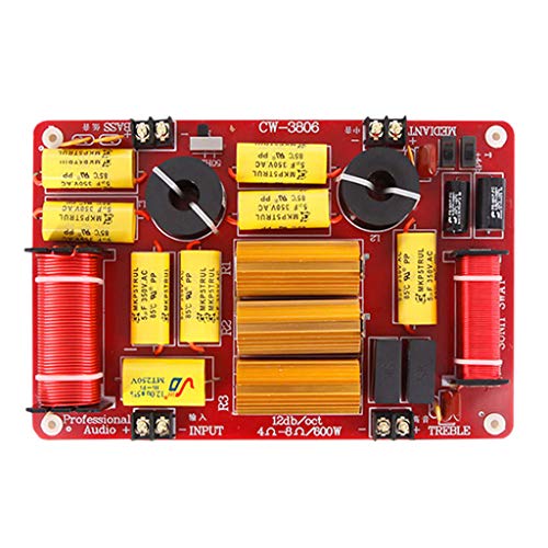 Leeadwaey 3 Way 600W Speaker Crossover 3 Unità Filtro Audio Divisore Frequenza Hi/Mi/Lo