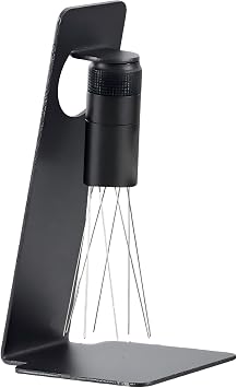 WDT Espresso Coffee Distribution Tool Magnetic Stand Adjustable Barista Needle Stirrer 304 Stainless Steel 8x0.4mm Precision Coffee Tool Black Magnetic Adjustable WDT Tool, 53MM
