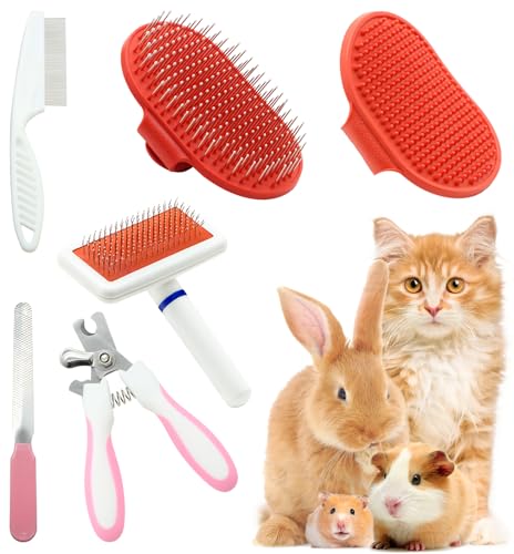 Crafterlife Kit de toilettage pour lapin et lapin avec...