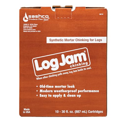 Sashco Log Jam Acrylic Latex Chinking Caulk Pack de 10 miniatura 1