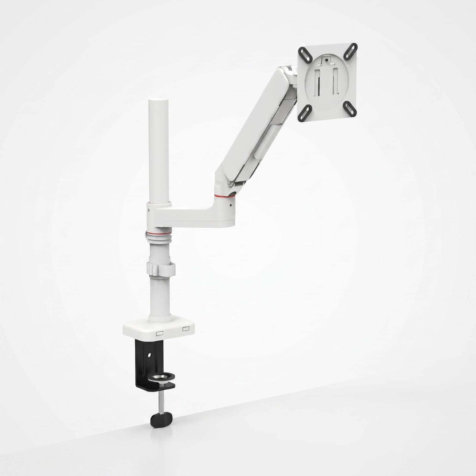 Braccio per Supporto Schermo Braccio Regolabile Staffa Girevole Ergonomico per Postura E Livello Occhi con Morsa E Gestione Cavi Adatto a Ufficio, Nero, style to 2