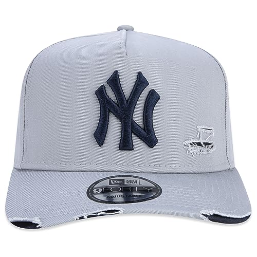 Bone New Era 9FORTY A-Frame MLB New York Yankees Destroyed