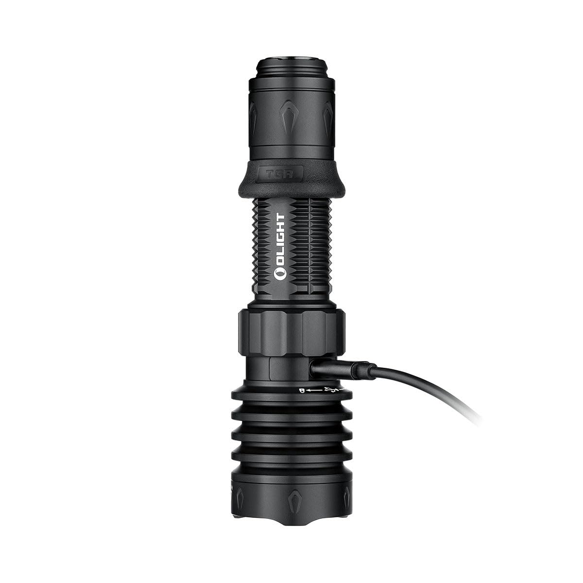 OLIGHT Warrior X 4 Lampe de Poche Tactique 2600 Lumens 630M Torche Puissante Flashlight avec Chargement Type-C et MCC Indicateur de Batterie et Vibration Étanche IPX8 pour l'Extérieur Urgence Chasse